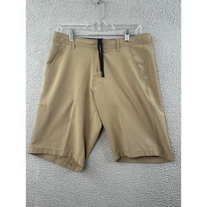 Da Hui Hybrid Shorts Mens Size 30 Tan Sports Stretch Drawstring